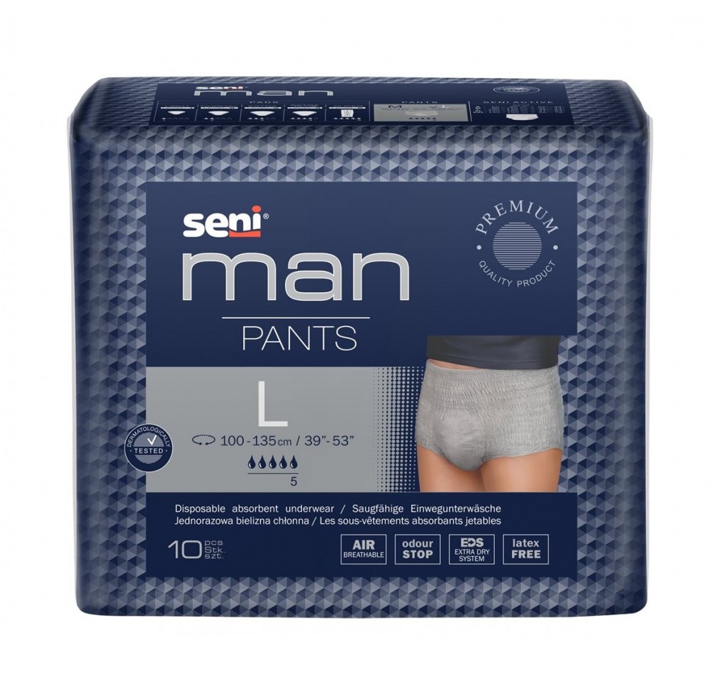 SENI Man Pants L sach 10 pce