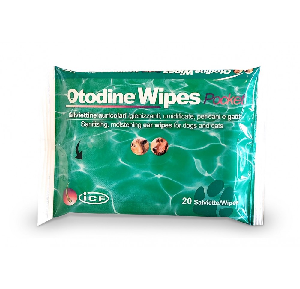 OTODINE Wipes auricul nettoy chiens chats 20 pce