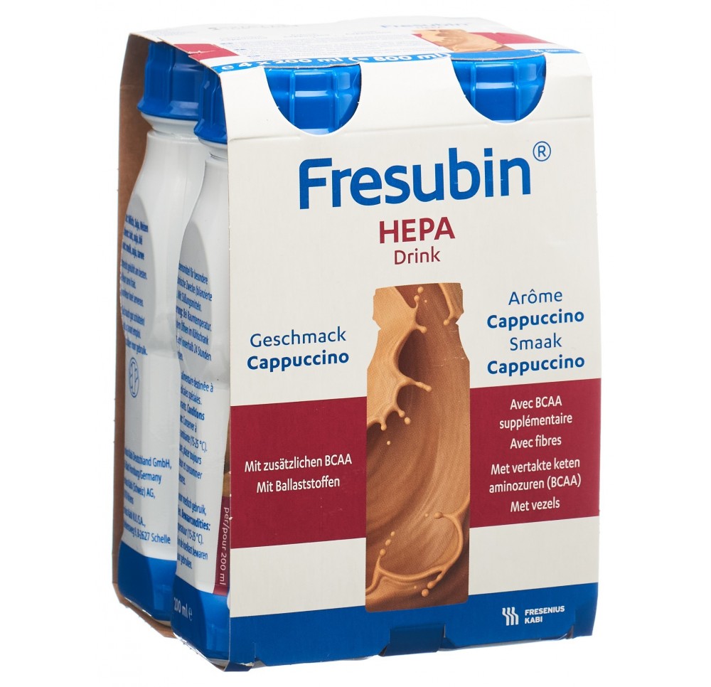 FRESUBIN Hepa DRINK cappuccino (n) 4 fl 200 ml