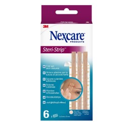 3M NEXCARE Steri Strip 6x75mm beige 6 pce