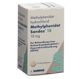 METHYLPHENIDATE Sandoz cpr ret 18 mg bte 30 pce