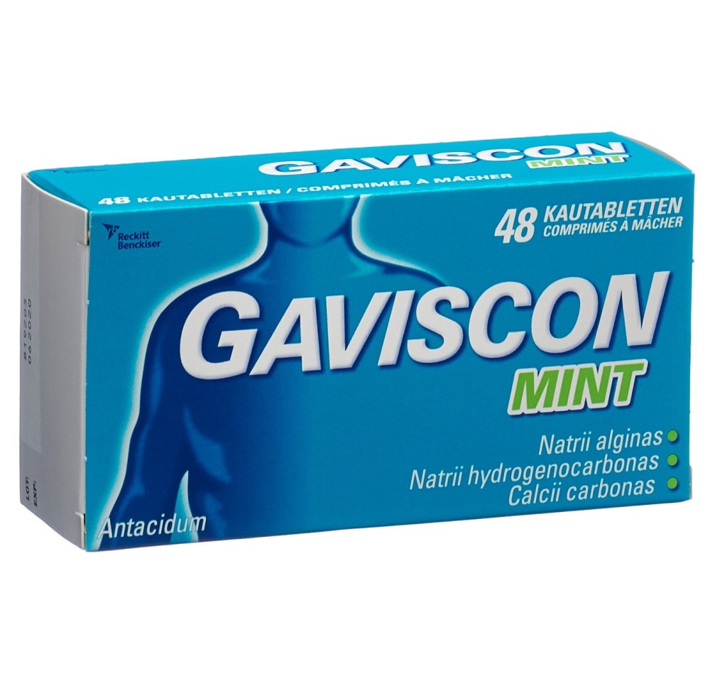 GAVISCON cpr croquer mint 48 pce