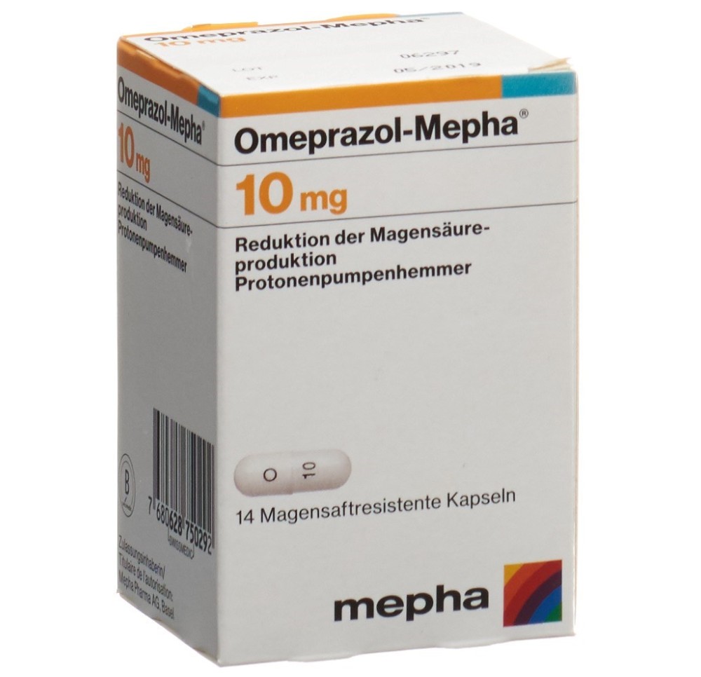 OMEPRAZOL Mepha caps 10 mg bte 14 pce OMEPRAZOL Mepha caps 10 mg bte 14 pce