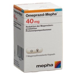 OMEPRAZOL Mepha caps 40 mg bte 7 pce