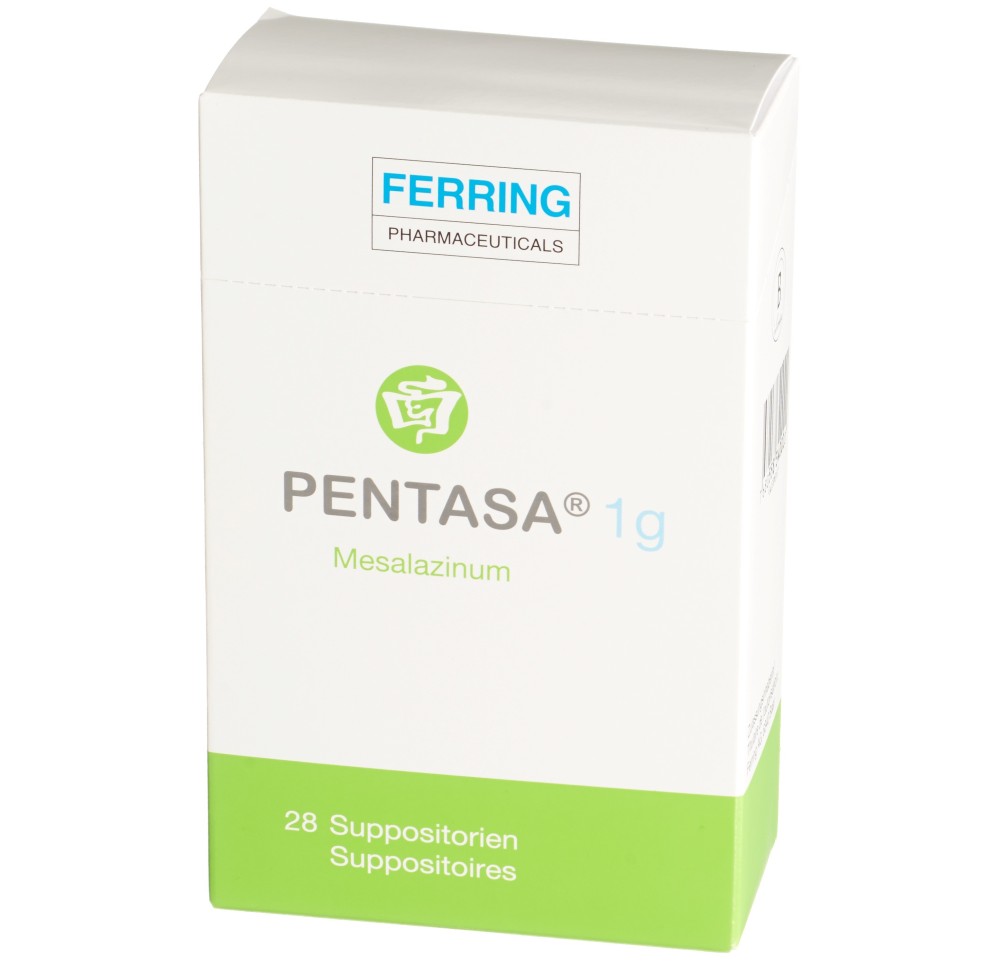 PENTASA supp 1 g 28 pce PENTASA supp 1 g 28 pce