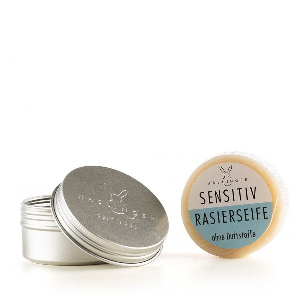 HASLINGER sensible savon barbe boîte métall 60 g