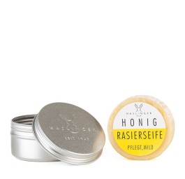 HASLINGER miel savon barbe métall 60 g