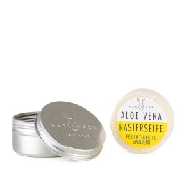 HASLINGER aloe vera savon barbe boîte métall 60 g