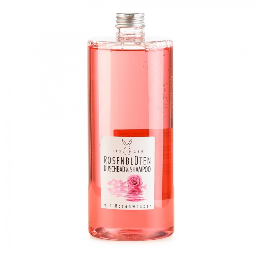 HASLINGER pétales roses shamp&douche ref 1000 ml