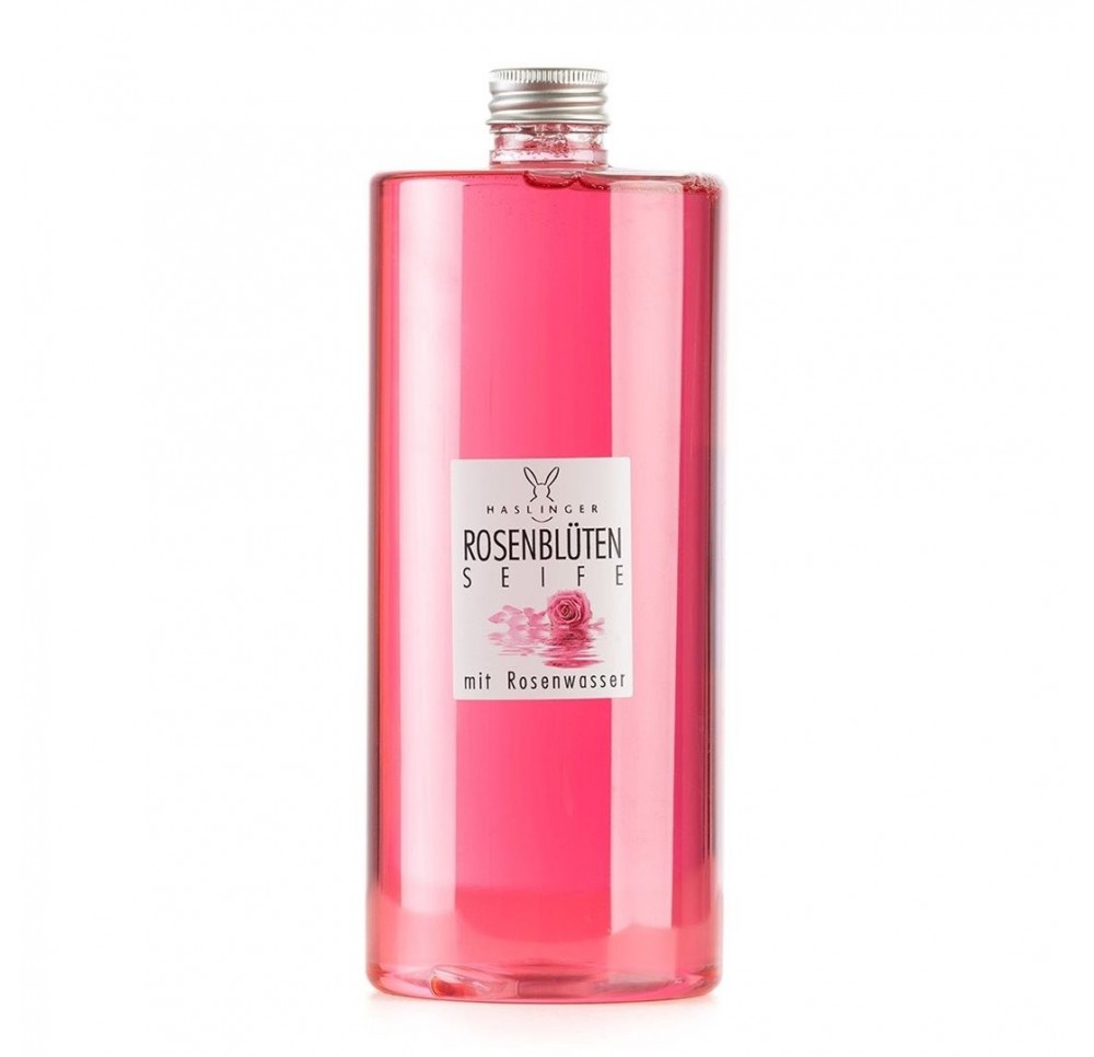 HASLINGER pétales roses savon liq ref fl 1000 ml