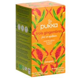 PUKKA Trois Gingembres thé bio sach 20 pce