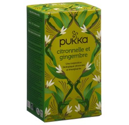 PUKKA Citronnelle et Gingembre thé bio sach 20 pce