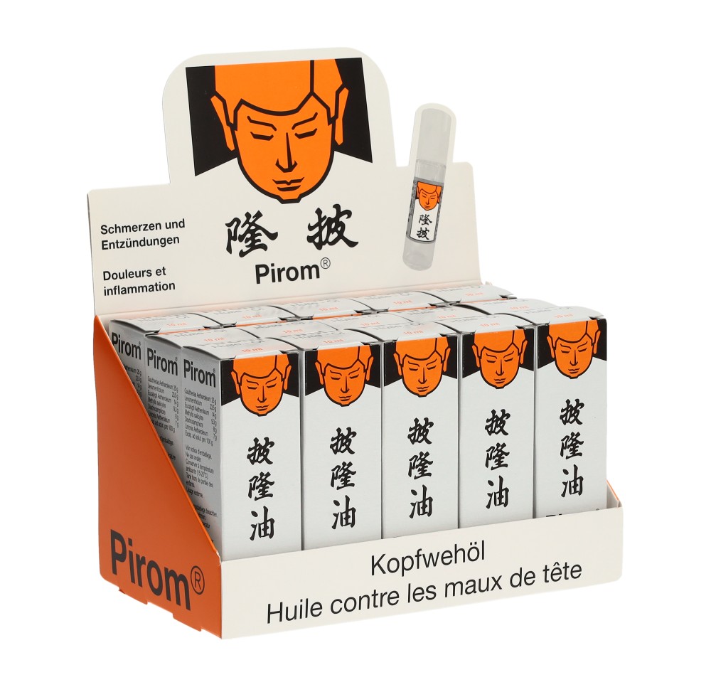 PIROM présentoir huile roll-on 15 pce