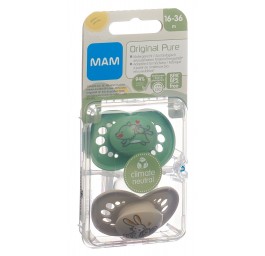 MAM Original lolette pure silicone 16-36m 2 pce