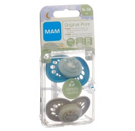 MAM Night lolette pure silicone 16-36m 2 pce