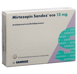 MIRTAZAPINE Sandoz eco cpr orodisp 15 mg 30 pce