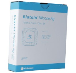 BIATAIN Silic Ag pans mousse 7.5x7.5cm adh 5 pce