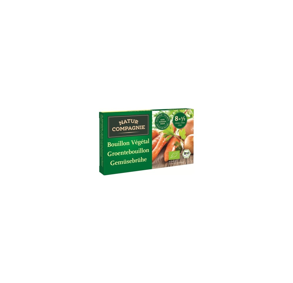 NATUR COMPAGNIE bouillon végétal bio 8 cubes 84 g NATUR COMPAGNIE bouillon végétal bio 8 cubes 84 g
