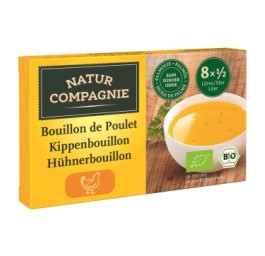 NATUR COMPAGNIE bouillon poulet bio 8 cubes 88 g
