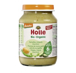 HOLLE pomme terre pet pois courgette verre 190 g