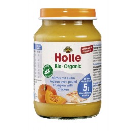 HOLLE potiron avec poulet verre 190 g