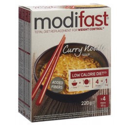 MODIFAST soupe nouilles curry 4 x 55 g