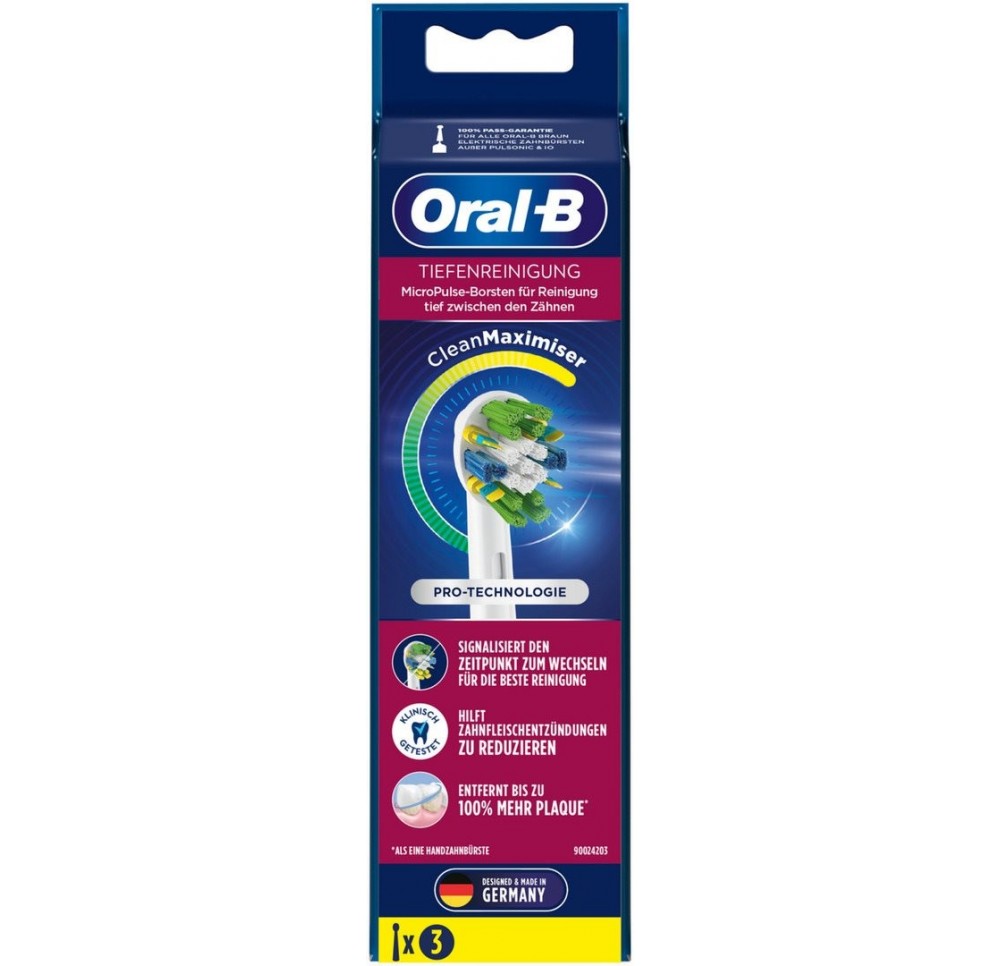 ORAL-B brossette nettoyage profondeur CM 3 pce