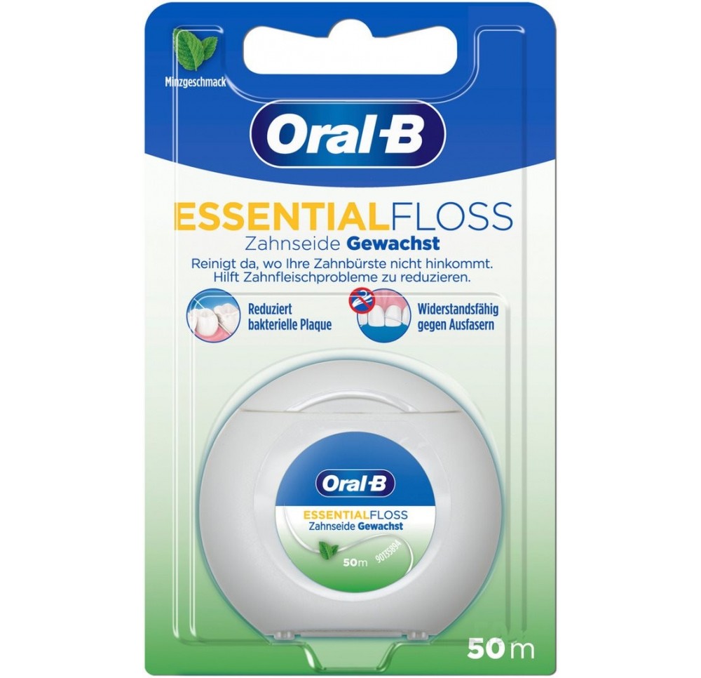 ORAL-B Essentialfloss 50m ciré menthe