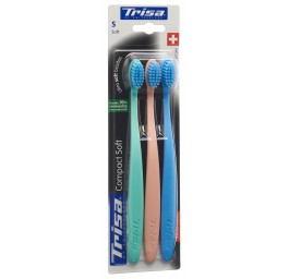 TRISA brosse à dents Compact Soft soft Trio