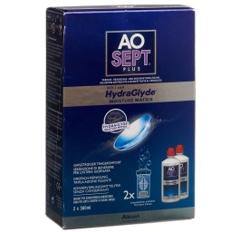 AOSEPT PLUS liq avec HydraGlyde 2 x 360 ml