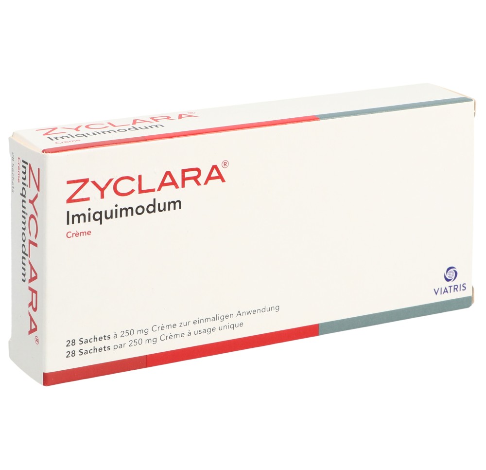 ZYCLARA crème 37.5 mg/g sach 28 pce ZYCLARA crème 37.5 mg/g sach 28 pce