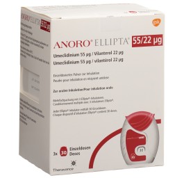 ANORO ELLIPTA pdr inh 55mcg/22mcg 3 x 30 dos