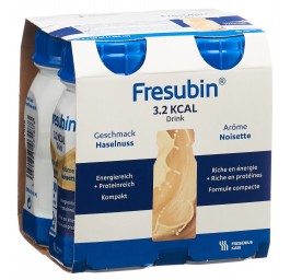 FRESUBIN 3.2 kcal DRINK noisette 4 x 125 ml