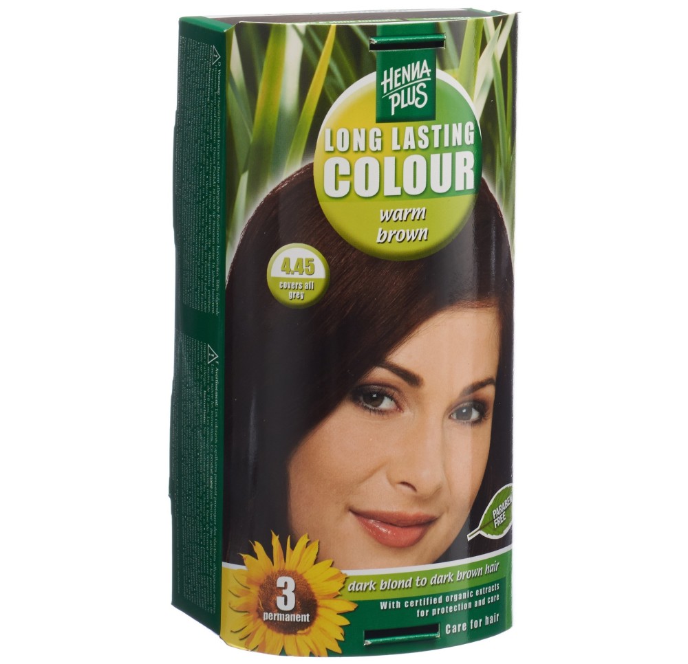 HENNA PLUS Long Last Colour brun chaud 4.45
