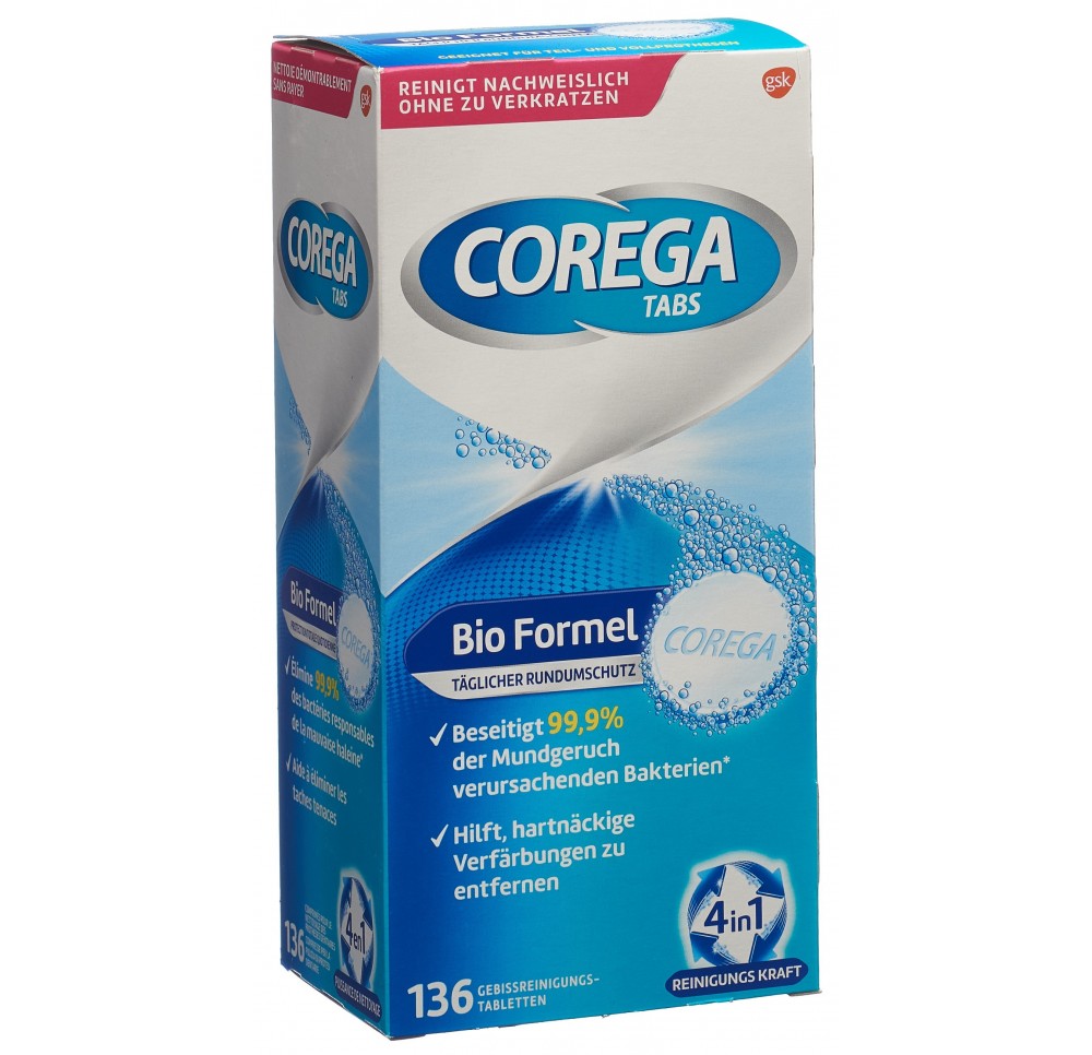 COREGA tabs mit Bio Formel 136 pce