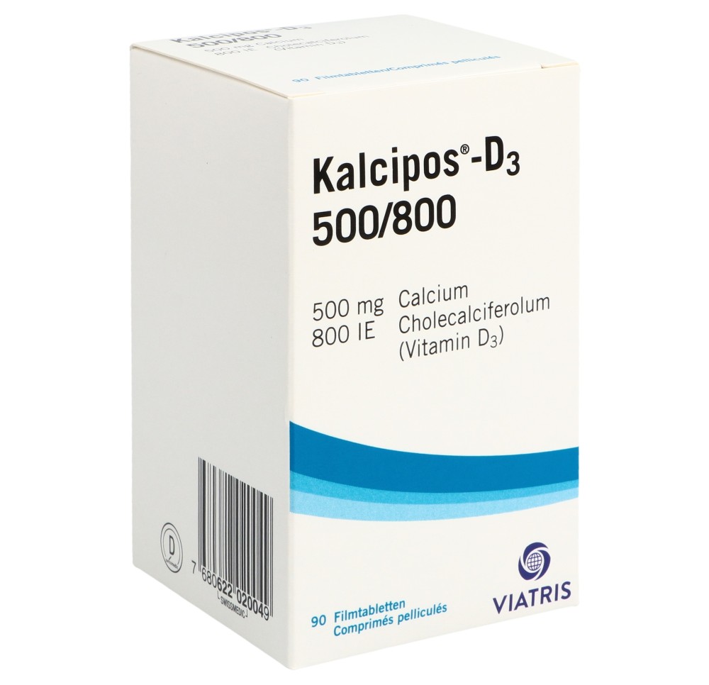 KALCIPOS-D3 cpr pell 500/800 bte 90 pce KALCIPOS-D3 cpr pell 500/800 bte 90 pce