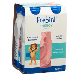 FREBINI Energy DRINK fraise 4 fl 200 ml