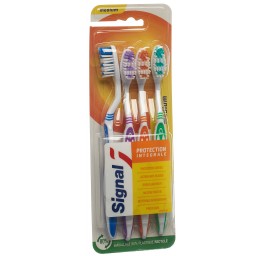 SIGNAL brosse dents medium 4 family (nouv) 4 pce