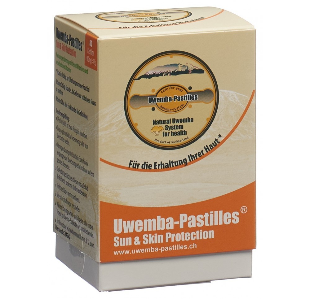 UWEMBA-PASTILLES Sun & Skin Protect 900 mg 80 pce