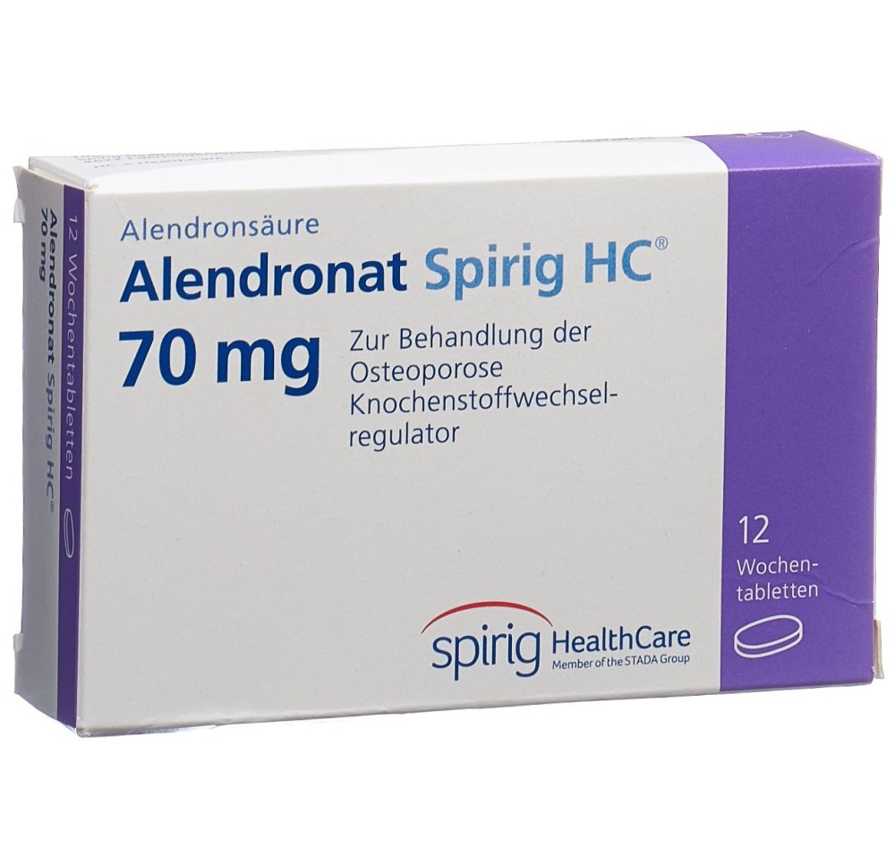 ALENDRONATE Spirig HC cpr 70 mg 12 pce ALENDRONATE Spirig HC cpr 70 mg 12 pce