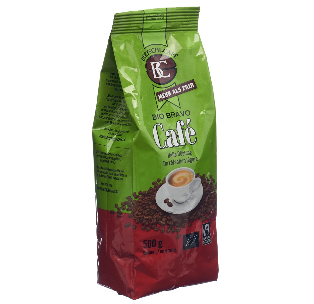 BC CAFE BIO BRAVO grain café entier 500 g BC CAFE BIO BRAVO grain café entier 500 g