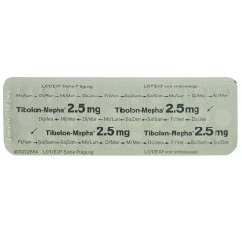 TIBOLON Mepha cpr 2.5 mg 3 x 28 pce
