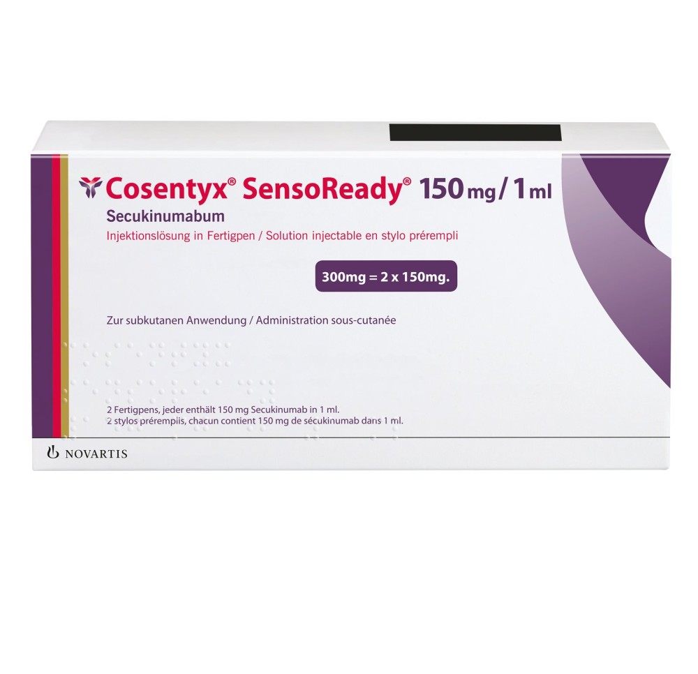 COSENTYX SensoReady 150 mg/1ml stylo pré 2 pce COSENTYX SensoReady 150 mg/1ml stylo pré 2 pce