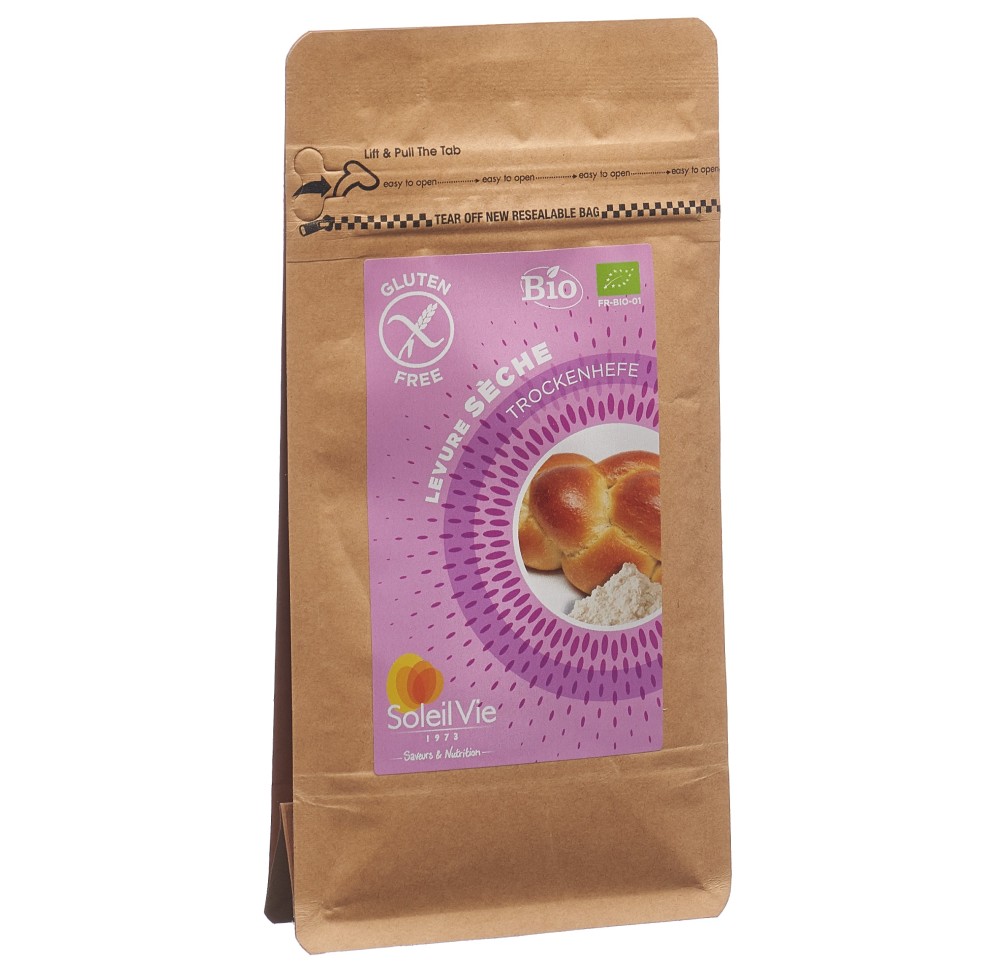 SOLEIL VIE levure sèche bio sans gluten 50 g SOLEIL VIE levure sèche bio sans gluten 50 g