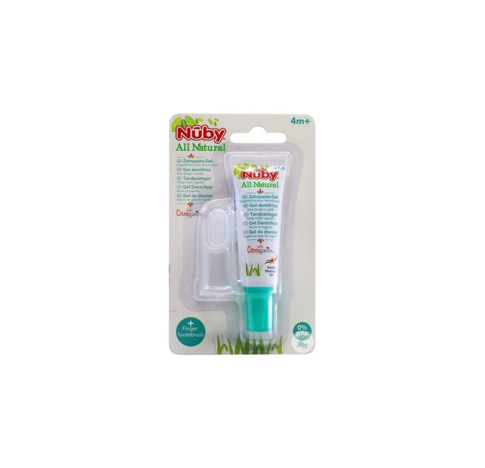 NUBY All Naturals gel nettoy gencive et dents 20 g NUBY All Naturals gel nettoy gencive et dents 20 g