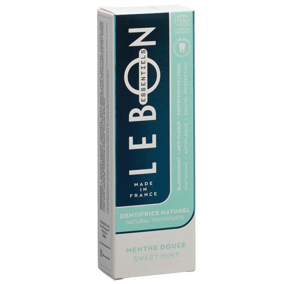 LEBON ESSENTIELS dentifrice menthe douce bio 80 ml