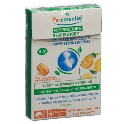 PURESSENTIEL pasti respiratoire miel-citron 20 pce