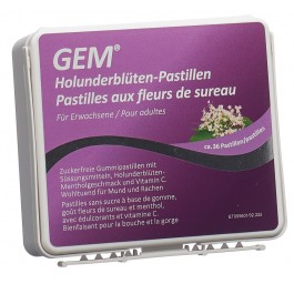 GEM pastilles aux fleurs de sureau s sucre 36 pce