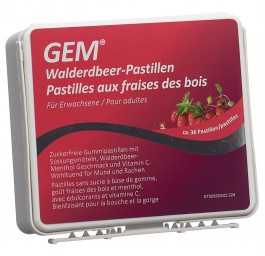 GEM pastilles aux fraises des bois s sucre 36 pce