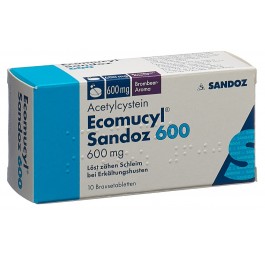 ECOMUCYL Sandoz cpr eff 600 mg bte 10 pce